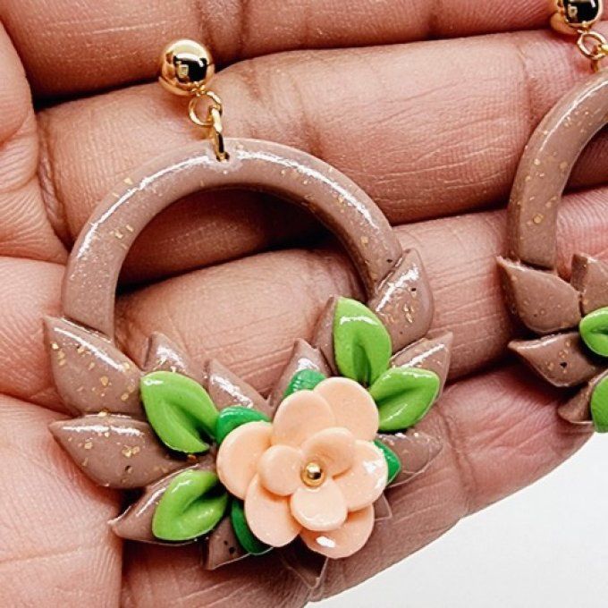 Boucles d'oreilles "floral"