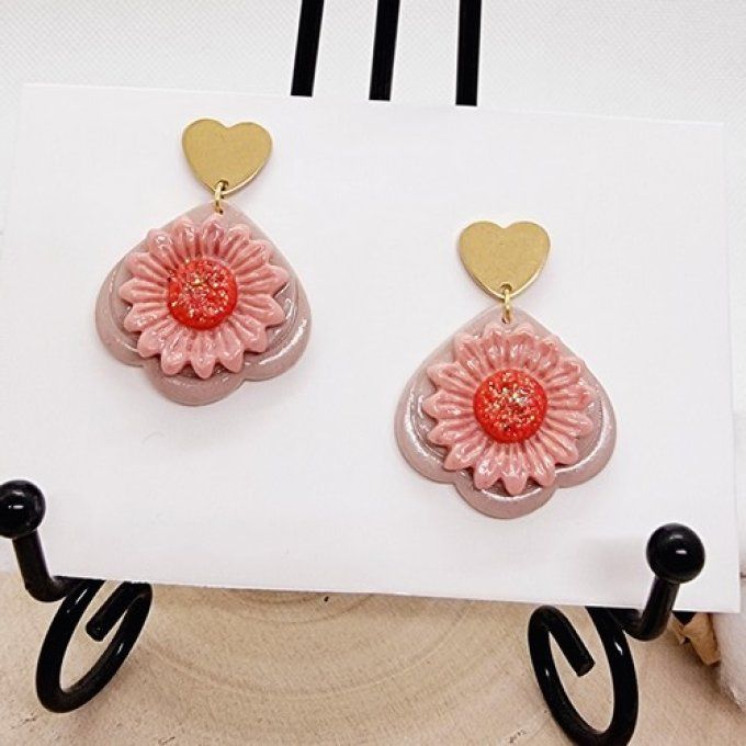 Boucles d'oreilles "fleur sauvage"