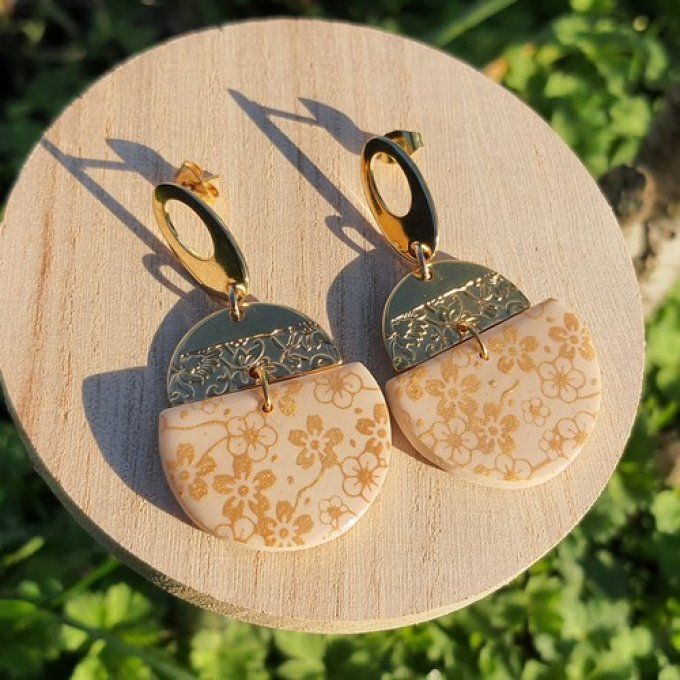 **Marianne** Boucles d'oreilles  en argile
