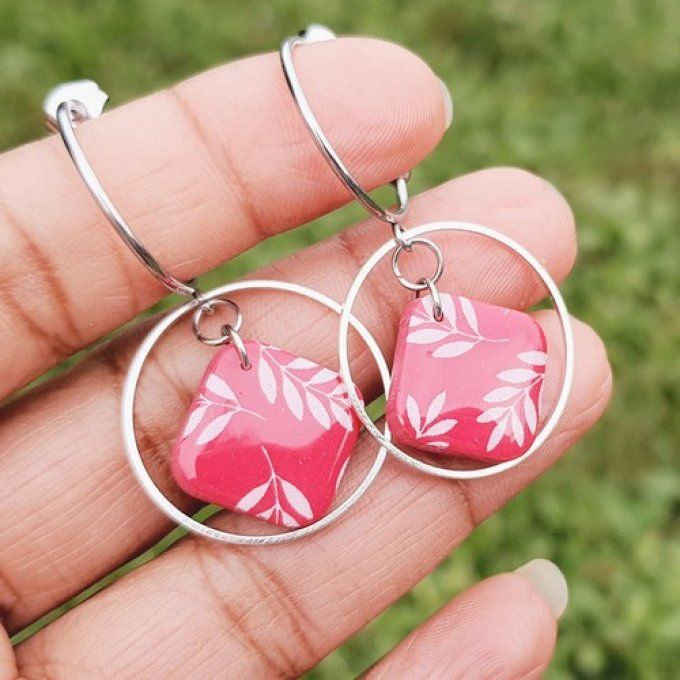 **Astrid** Boucles d'oreilles  en argile
