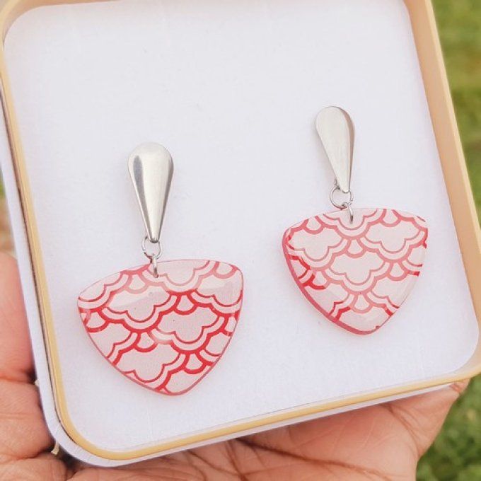 **Aline** Boucles d'oreilles  en argile